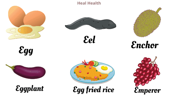 foods that start with e