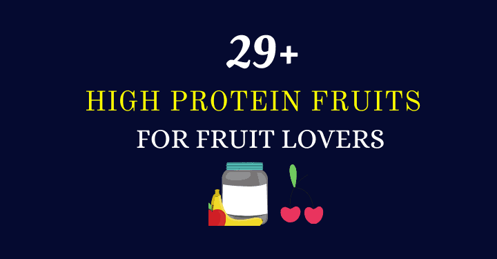 high protein fruits