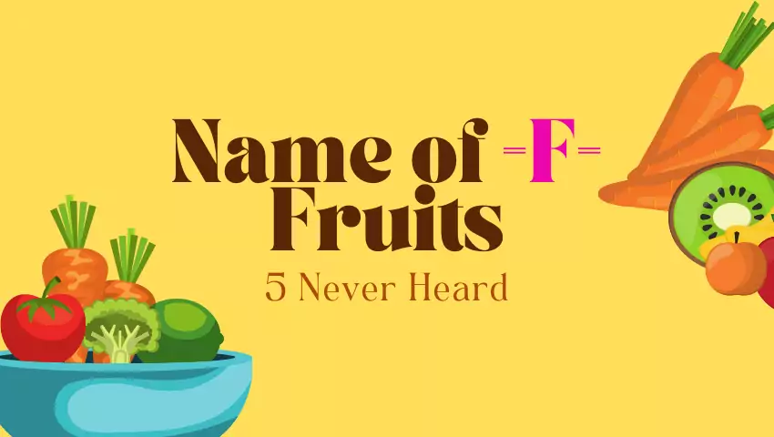 popular f fruit names