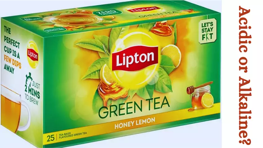 Some lipton tea acidic and some are alkaline in nature.