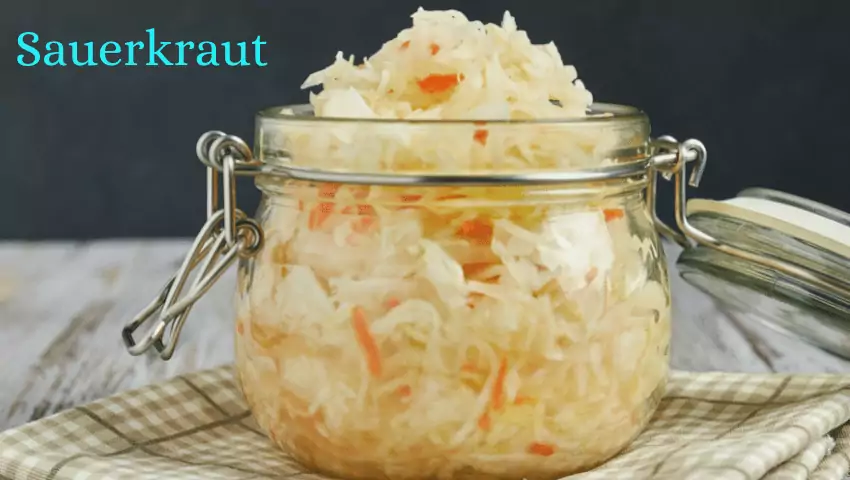 sauerkraut is acidic, but it's a source of beneficial bacteria! Fermented foods like sauerkraut and yogurt are full of healthy probiotics.